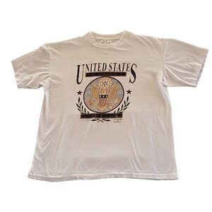 Vintage 90's Single Stitch United States Eagle graphic T-Shirt Size XL